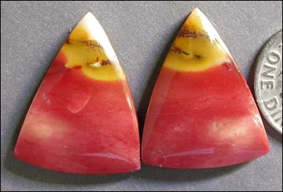 MOOKAITE JASPER MATCHED DESIGNER CABS (Australia) – T.W. 24.54 ct.